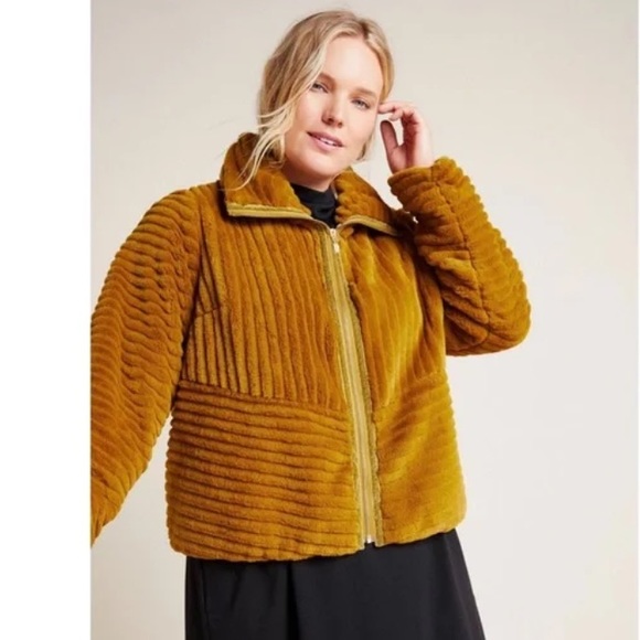 Anthropologie Jackets & Blazers - Anthropologie Natasha Faux Fur Jacket Size Small
